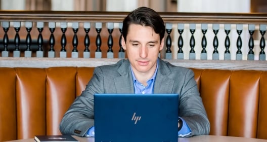man on laptop