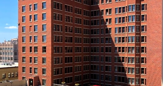 Hotel with rooftop patio