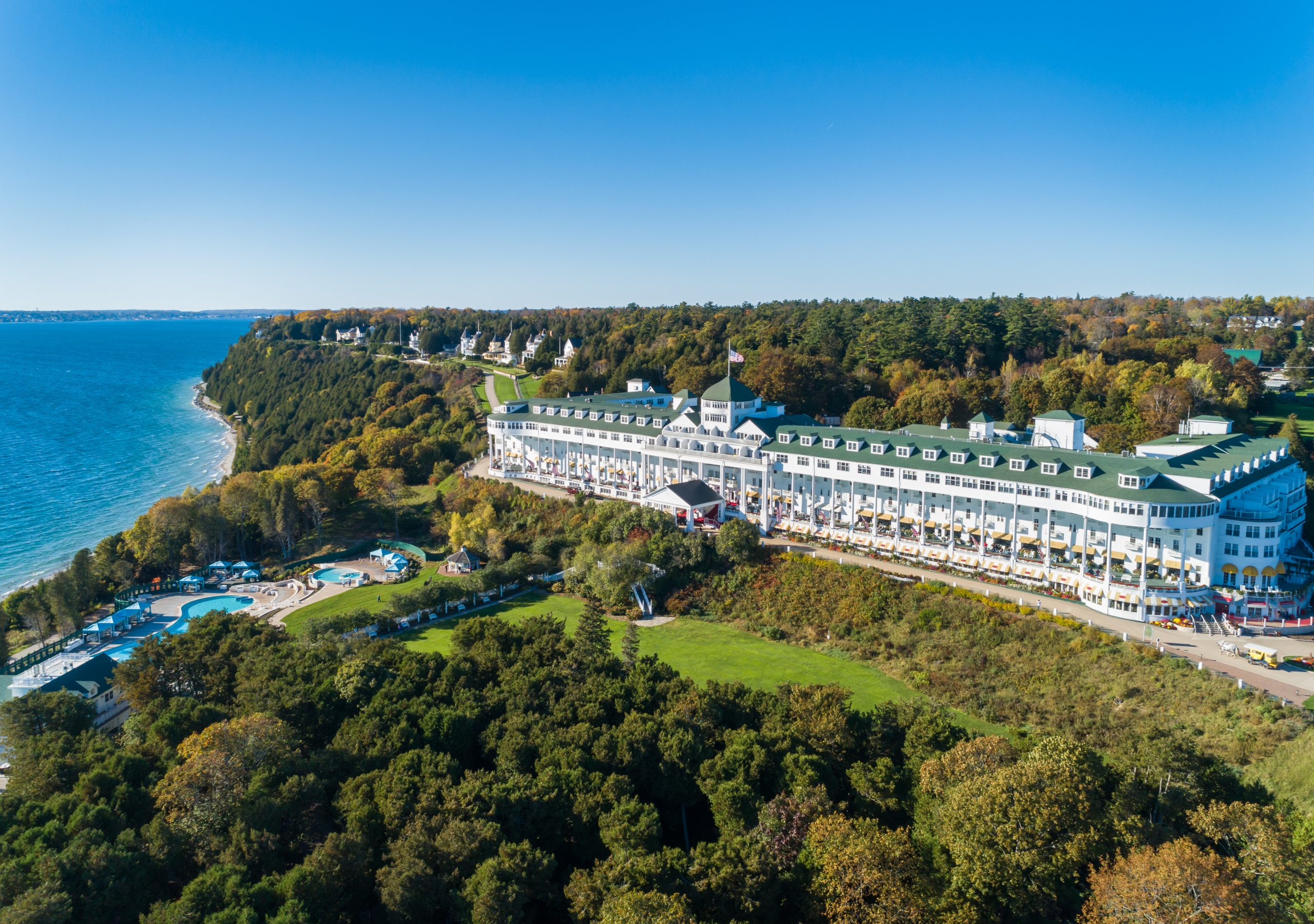 bird eye view of the grand hotel