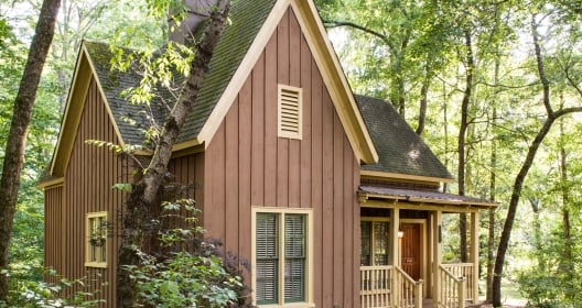 Cottage in forest