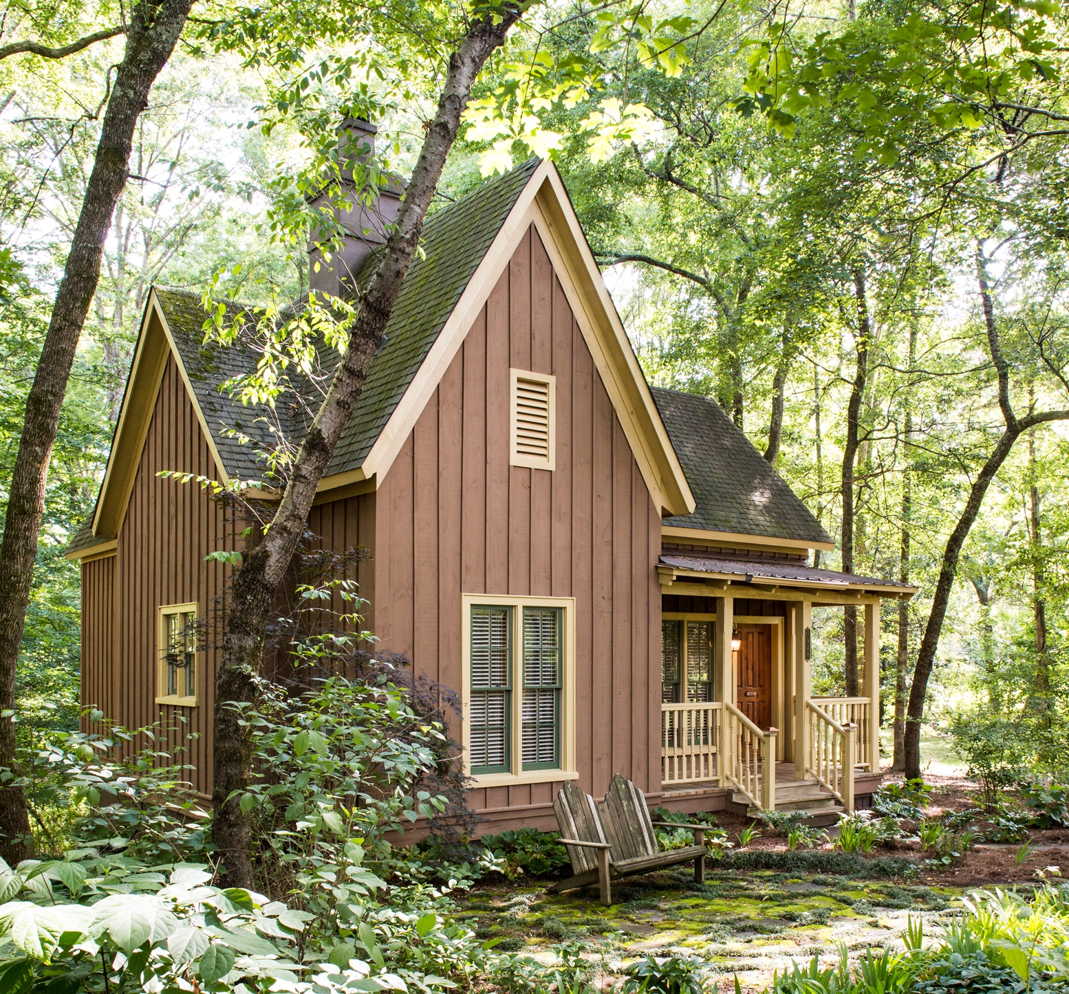 Cottage in forest