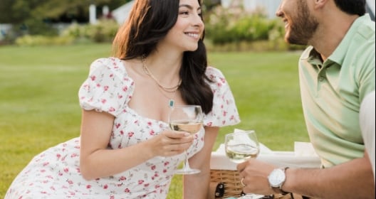 couple having picnic