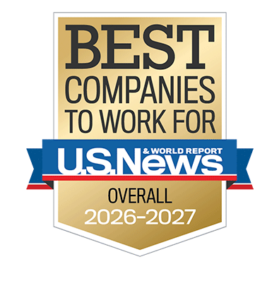 Badge for 2027 Best Company to Work For by U.S. News & World Report